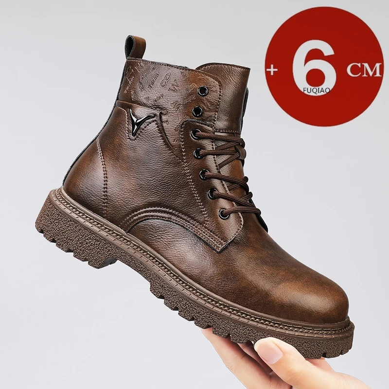 Men'S Shoes To Increase Height - Stivali da uomo con altezza invisibile