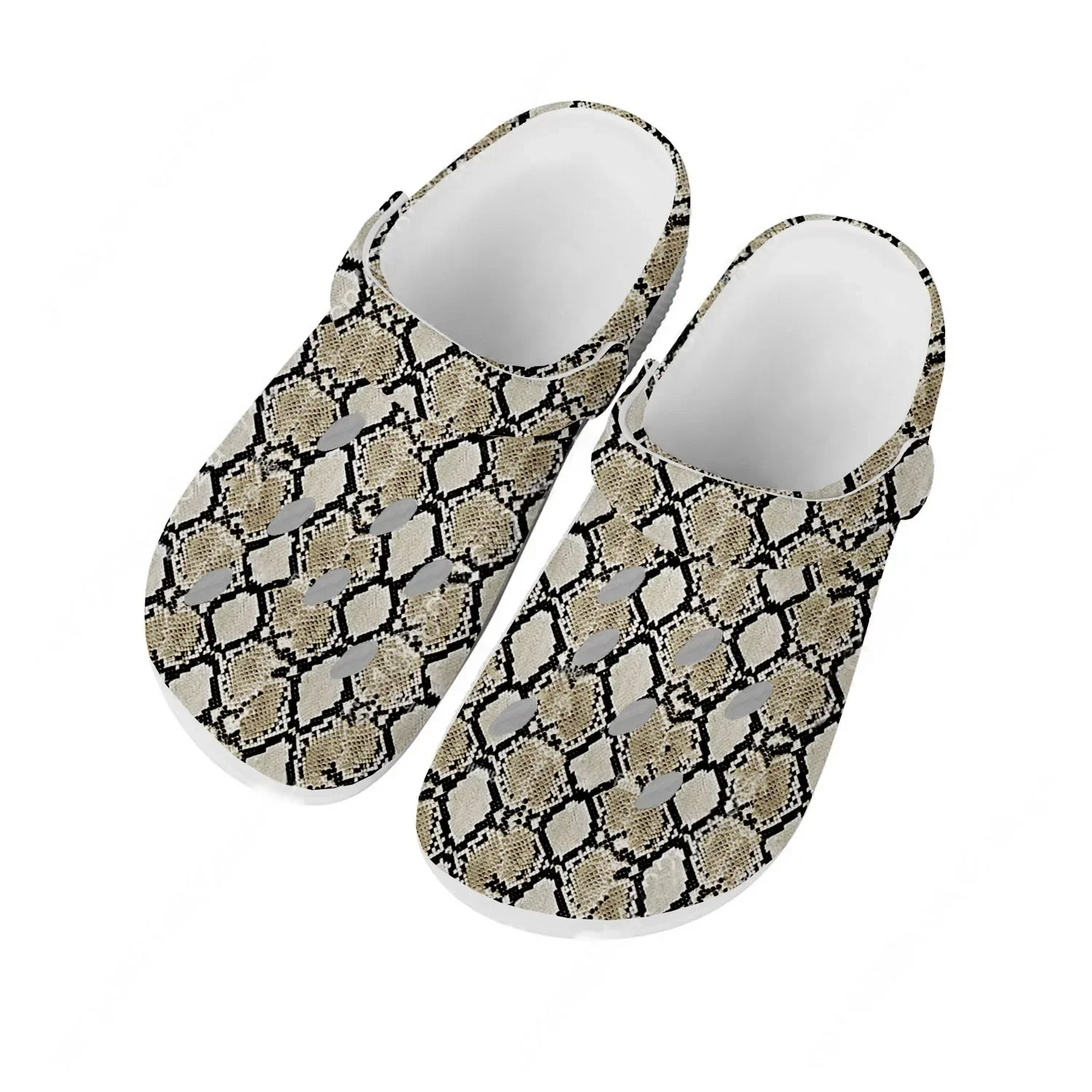 Men Shoes High - Sandali con Motivo a Serpente per