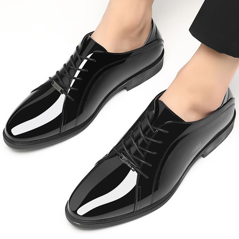 Men Shoes On Clearance - Scarpe sociali nere superiori luminose Uomo