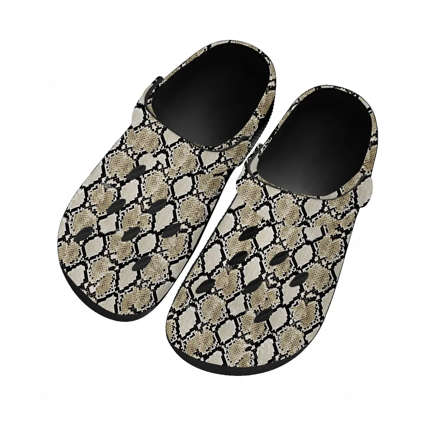 Men Shoes High - Sandali con Motivo a Serpente per