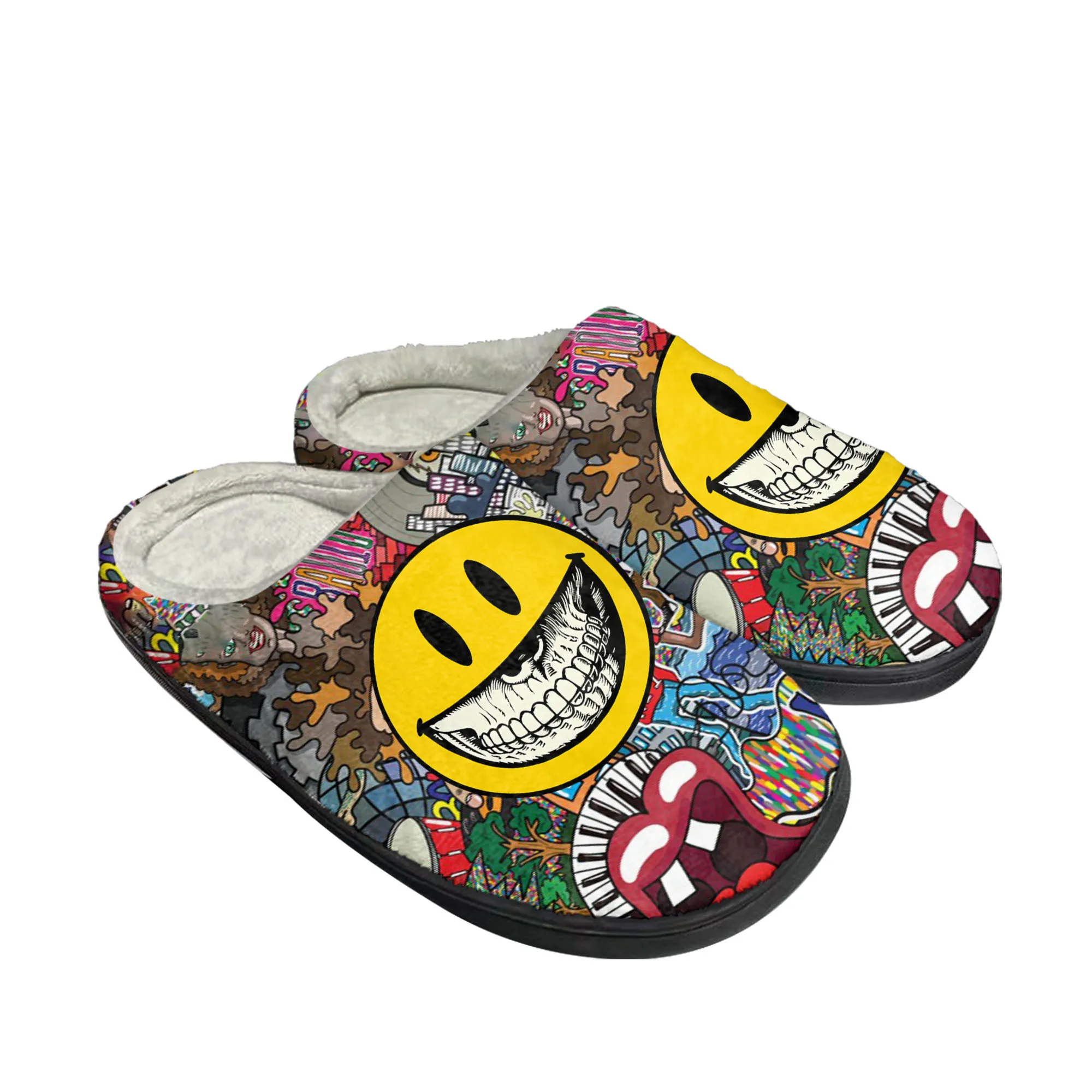 Men Shoes High - Street Art Graffiti Home Pantofole in