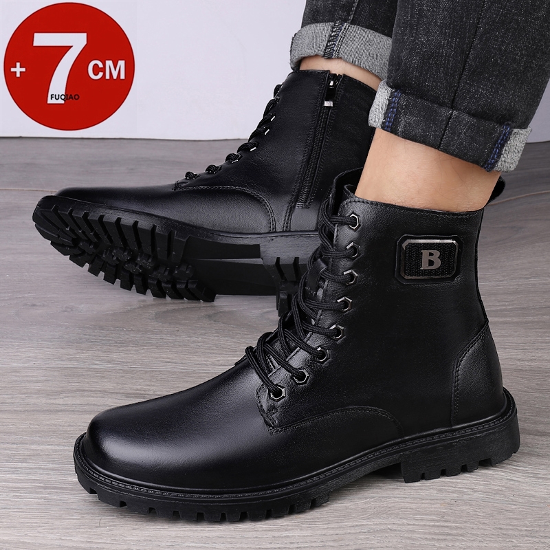 Stivali rialzati in vera pelle - Men'S Shoes To Increase Height recensione e prezzo