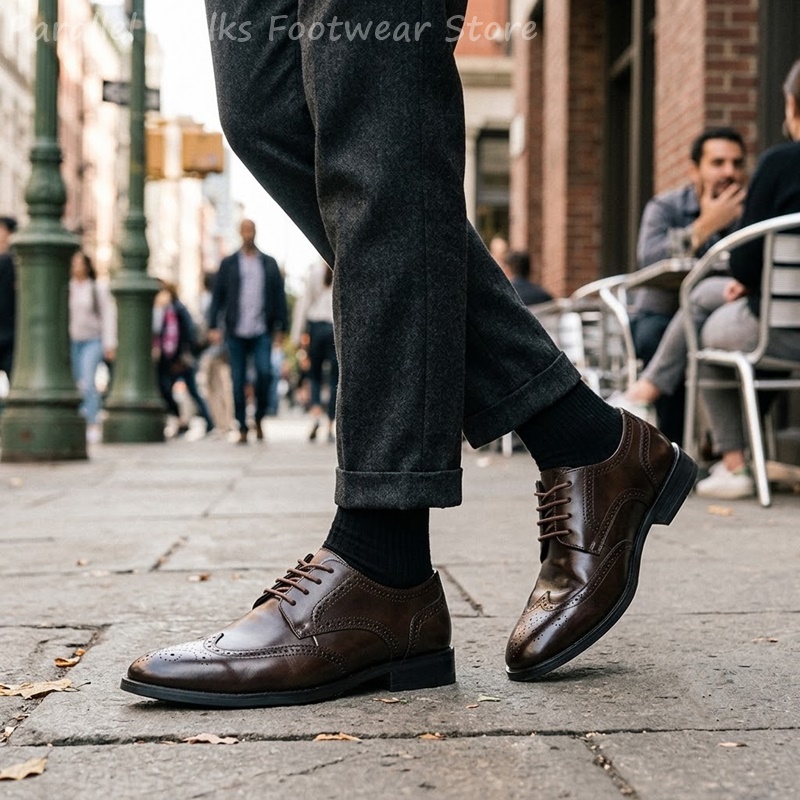 Scarpe Derby Brogue da uomo, e - Men Shoes For Wedding recensione e prezzo