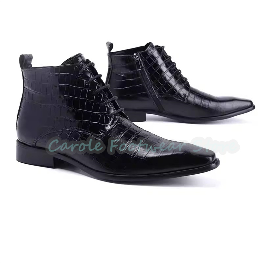 Stivali alla Caviglia in Vera  - Men Shoes For Wedding recensione e prezzo