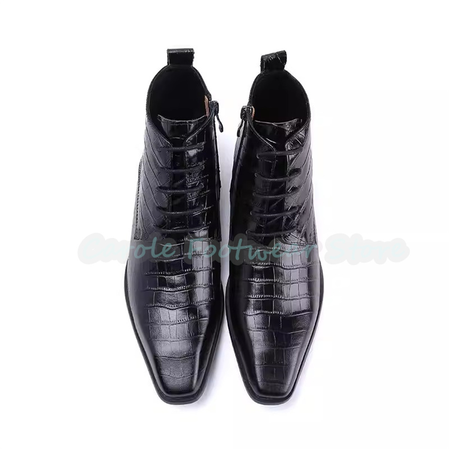 Stivali alla Caviglia in Vera  - Men Shoes For Wedding recensione e prezzo