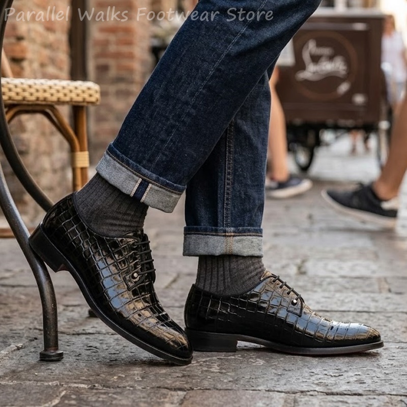Scarpe Oxford da Uomo in Pelle - Men Shoes For Wedding recensione e prezzo
