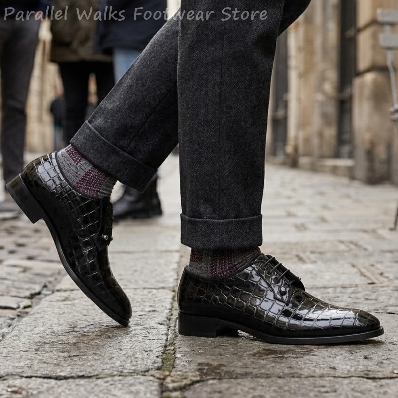 Scarpe Oxford da Uomo in Pelle - Men Shoes For Wedding recensione e prezzo