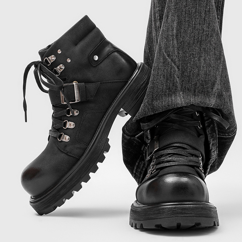 Stivali in pelle da uomo di ma - Men Shoes Type recensione e prezzo