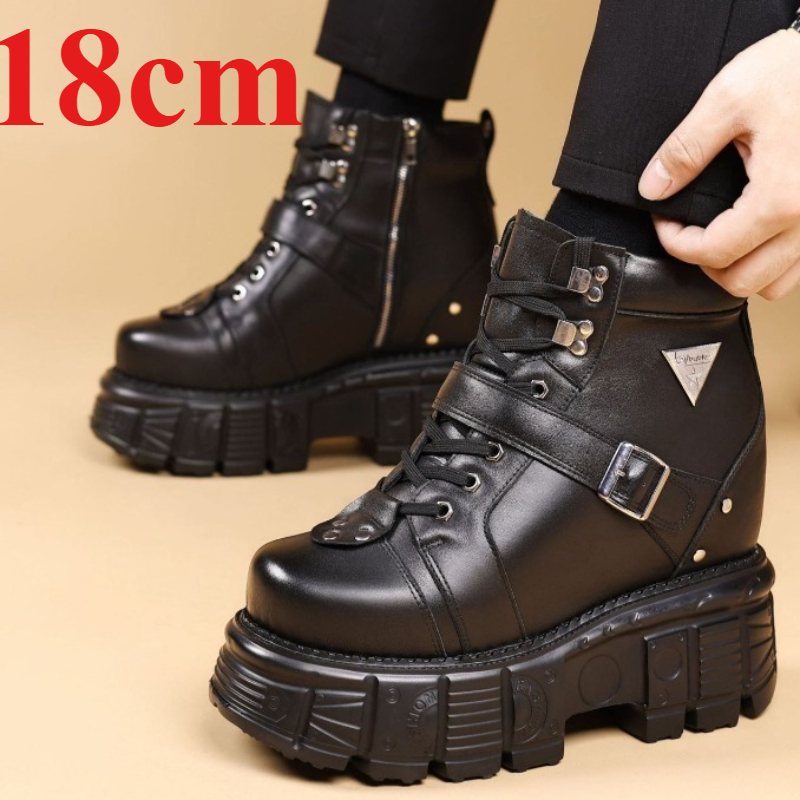 Stivali da Moto in Vera Pelle  - Men Shoes Boots recensione e prezzo