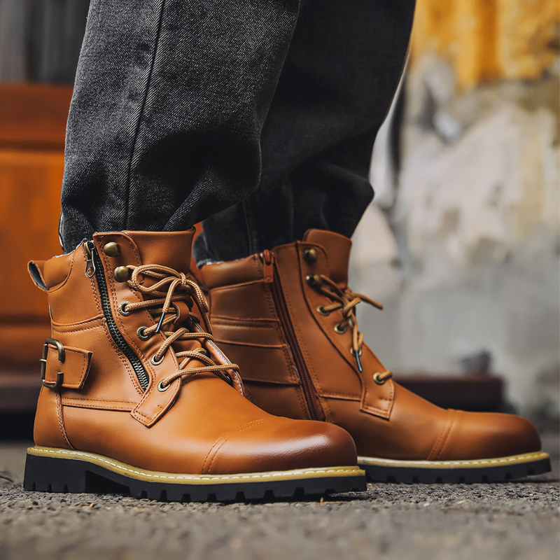 Stivali da uomo in pelle di qu - Men Shoes Type recensione e prezzo