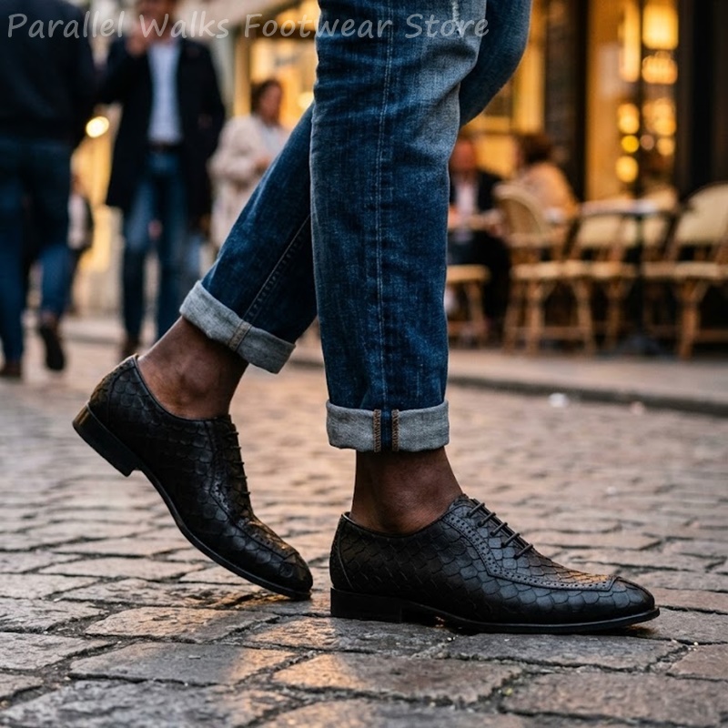 Scarpe Oxford da uomo in pelle - Men Shoes For Wedding recensione e prezzo